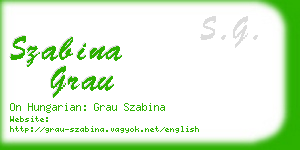 szabina grau business card